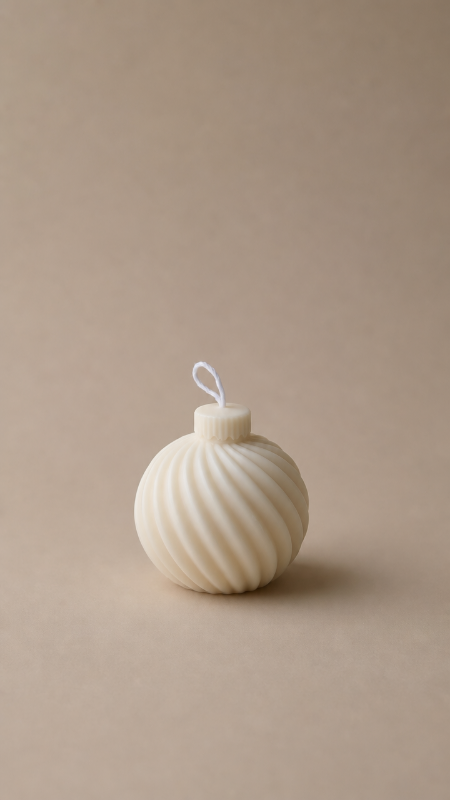 The Wonder swirled ornament candle