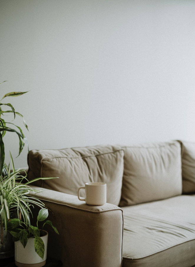 A soft, warm interior detail